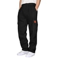 thumbnail image 1 of Cargo Sweatpants for Men Open Bottom Baggy Sweatpants Plus Size Athletic Jogger Workout Pants with Pockets, 1 of 5