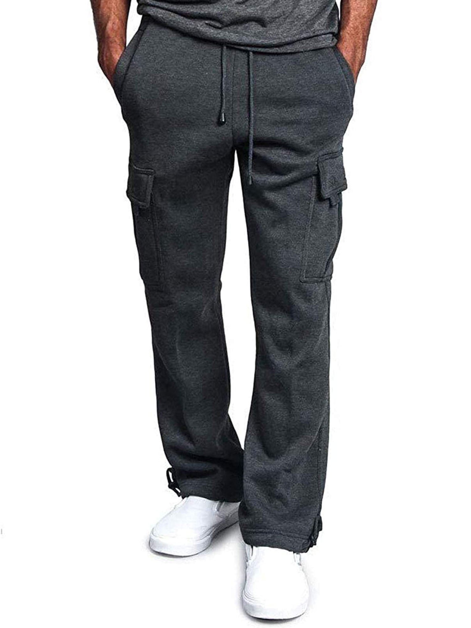 Cargo Sweatpants for Men Plus Size Baggy Tactical Workout Trouser ...