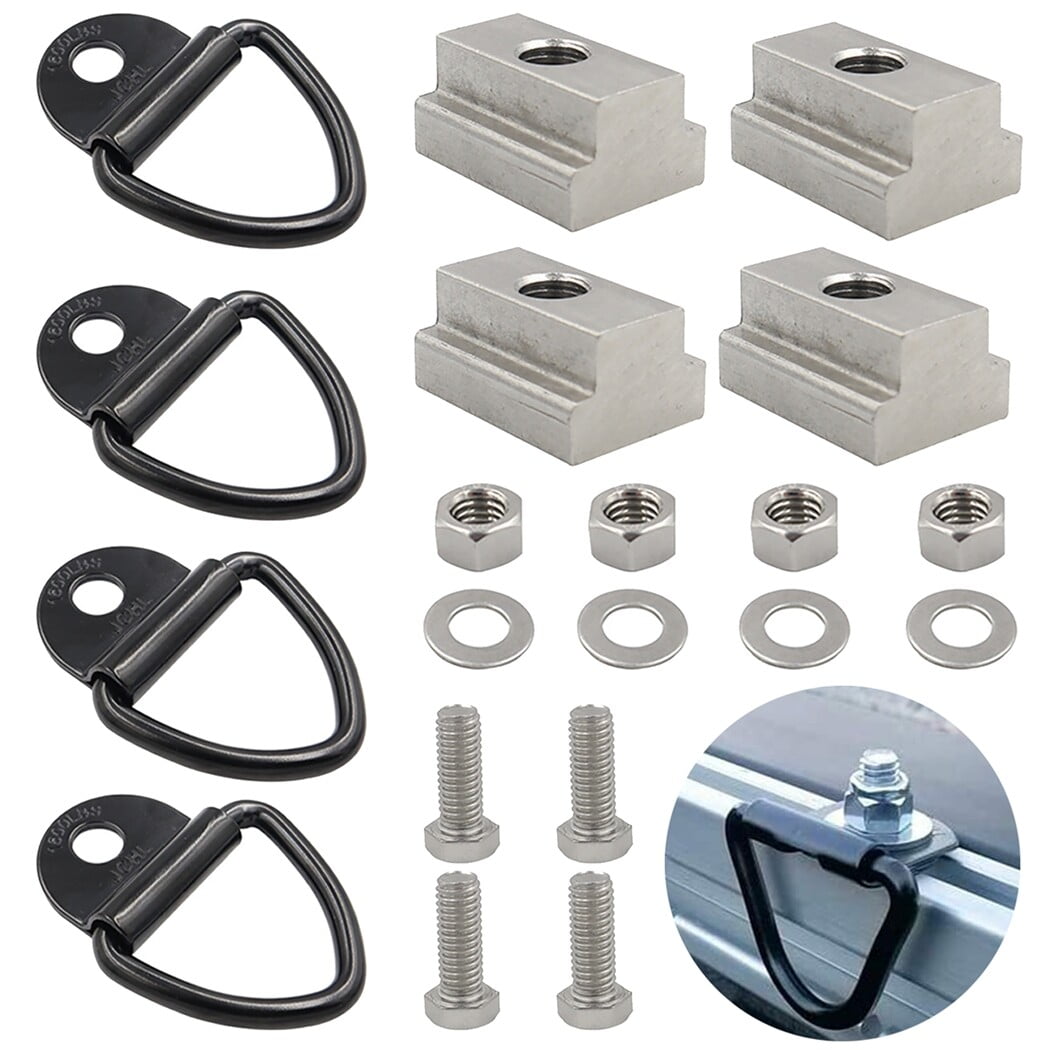 Cargo Tie Down Anchors Hooks, Bed Deck Rail Cleats for Toyota