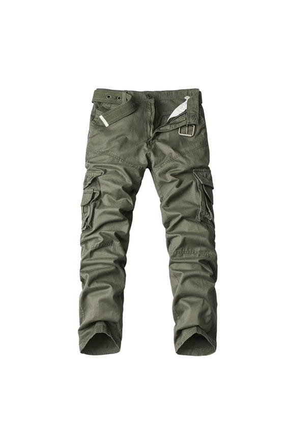 Cargo Trousers for Men Camouflage Combat Work Pants Casual Loose Joggers Bottoms Outdoor Hiking Walking Trousers Work Utility & Safety Trousers with Pockets