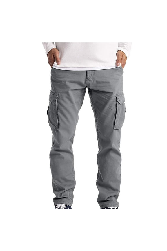 Cargo Trousers for Men ,Work Trousers Stretch Combat Trousers Regular Fit Chino Trousers Tracksuit Bottoms Straight Casual Work Pants Work Utility & Safety Trousers with Pockets S-5XL