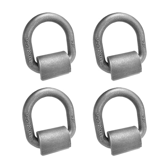 Cargo Weld On D-Rings Ties Down Anchors 1/2inch Heavy Duty 12000Lbs Capacity D-Rings Secure for Trailers, Trucks