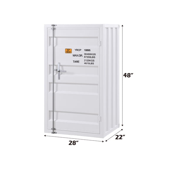 Cargo White Finish Chest