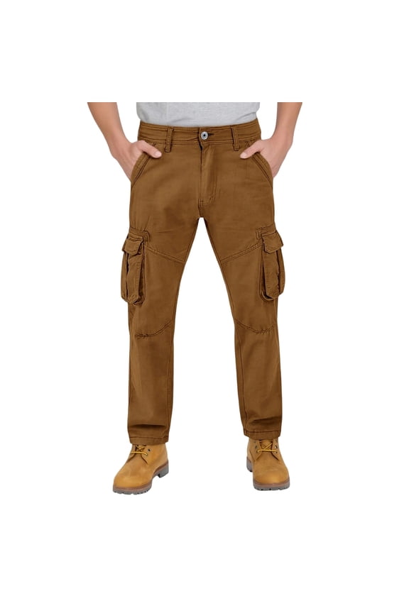 Cargo Work Pants for Men Construction Elastic Waist Button Zipper Tactical Hiking Pant Workwear with Multi Pockets 2026 2026 Spring Summer Limited-time offer