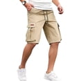 thumbnail image 1 of Cargo Work Shorts for Men Lightweight Athletic Shorts Multiple Pockets Lightweight Summer Gym Workout Pants, 1 of 4