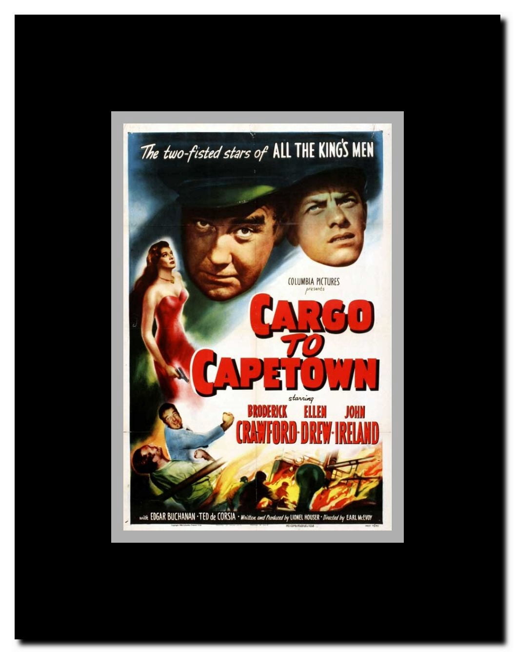 Cargo to Capetown Framed Movie Poster