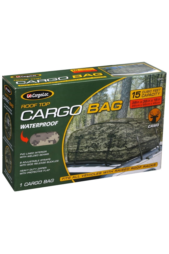 15 ft Rooftop Cargo Bag, Digi-Camo, Exterior Automotive Accessories