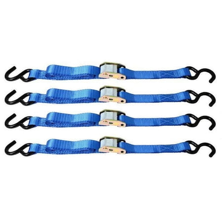 CargoLoc Cambuckle Tie Downs 42459 4 Pc. 6' x 900 lbs - S-Hooks, Color Box