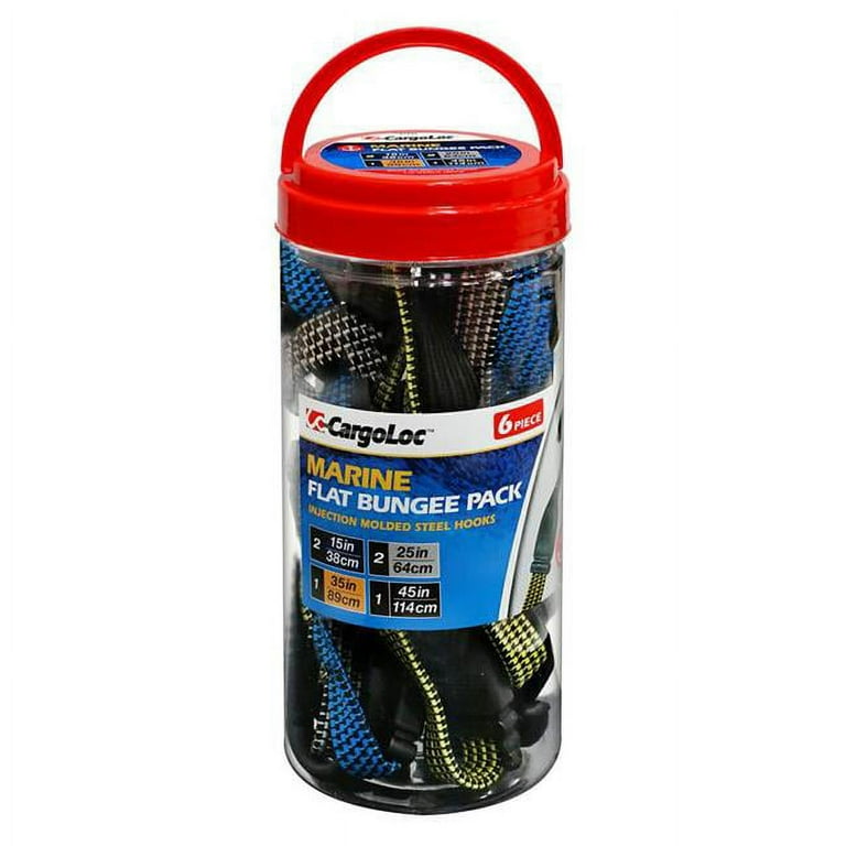 Flat Bungee Cord Assortment (6-Piece)