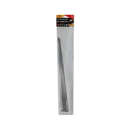CargoLoc Stainless Steel Cable Ties 32593 10 Pc. 14" x 120 lbs - Stainless Steel