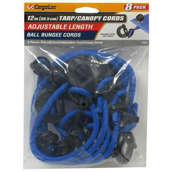 Cargoloc 32556 12 in. Adjustable Ball Bungees - 8 Piece