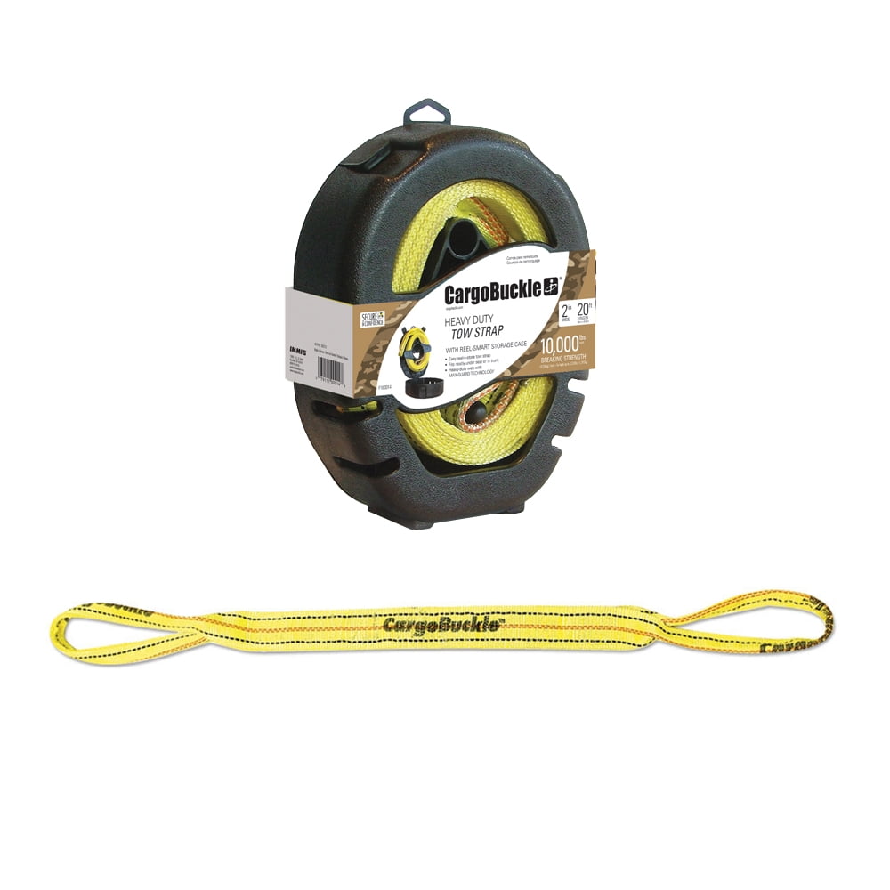 Cargobuckle F100014 Reel-smart Tow Strap W/reel Smart Storage Case - 20'