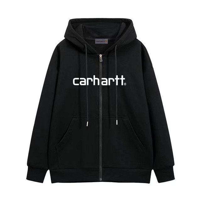 Carhartt new velvet zipper hooded sweater men's and women's zipper