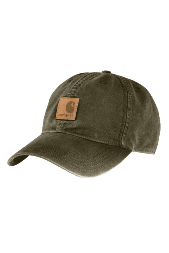 100289-211 Solid Odessa Cotton Canvas Baseball Cap, Army Green,One Size