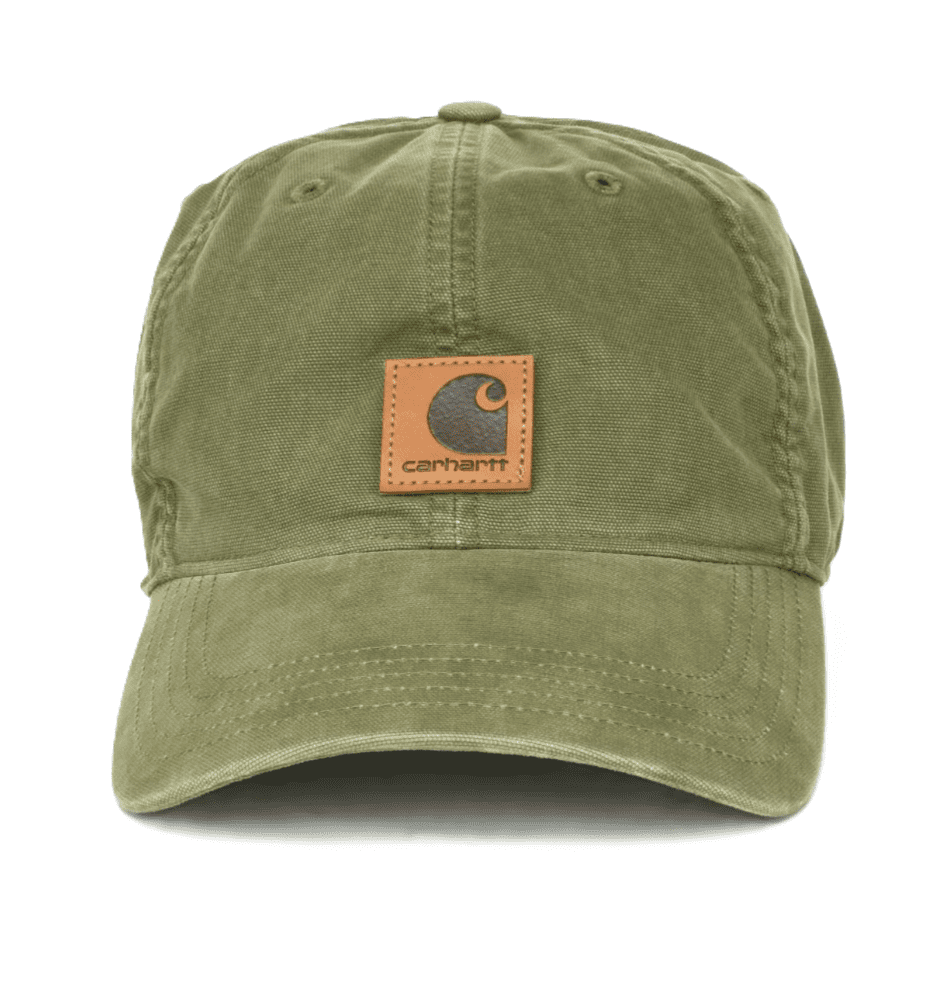 Weird Fish Bude Branded Twill Baseball Cap - Army Green, Adjustable One Size Fits All