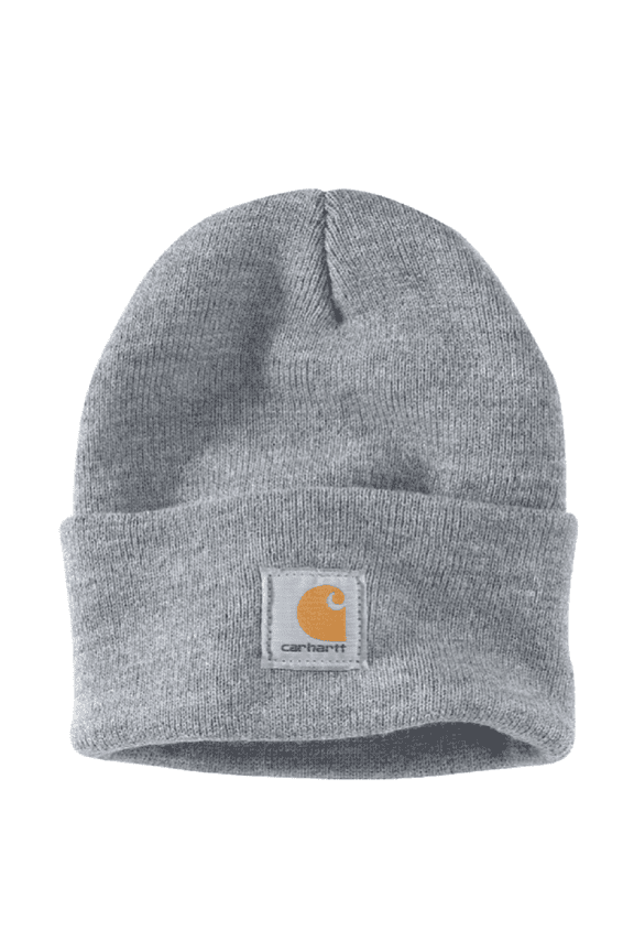 A18-Q37 Men's Knit Cuffed Beanie, Heather Gray, One Size
