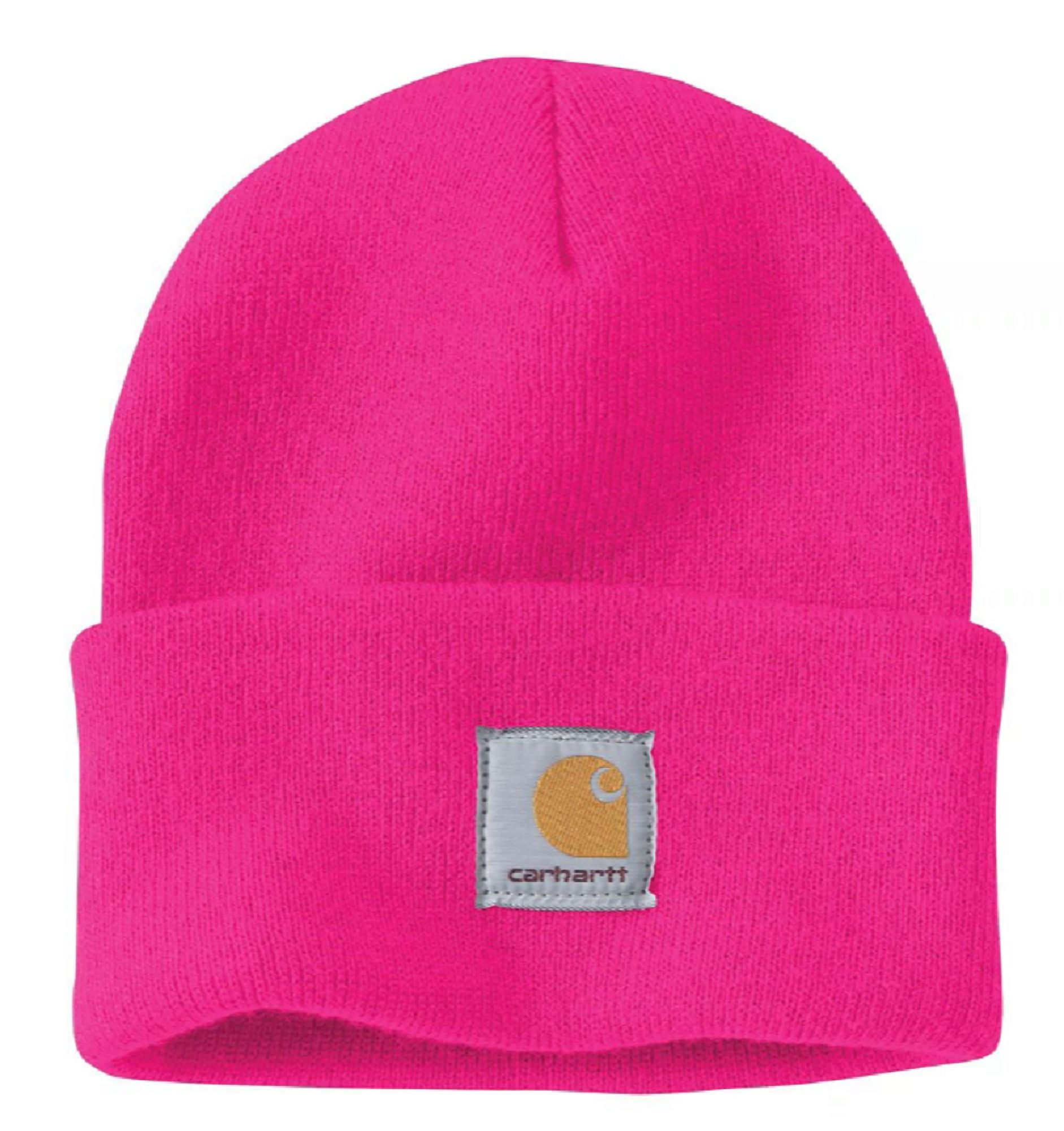 Carhartt A18 Q37 Men s Knit Cuffed Beanie Pink Glow One Size
