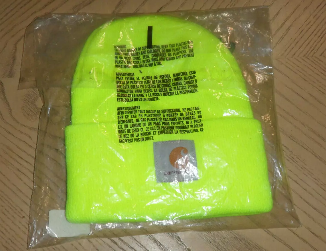 Carhartt A18BLM Men's Knit Cuffed Beanie, Brite Lime, One Size