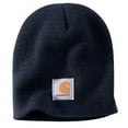 thumbnail image 1 of Carhartt A205-NVY Men's One Size Acrylic Knit Beanie Winter Hat, Navy, 1 of 1