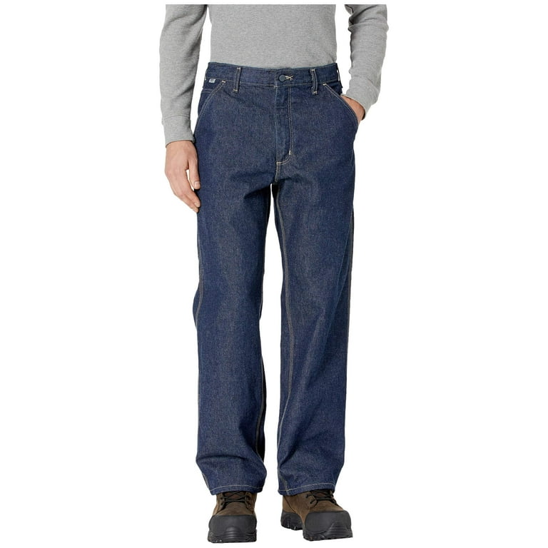 Carhartt Big Tall Flame Resistant Signature Denim Dungarees Mens Classic Dark 46 36 Walmart