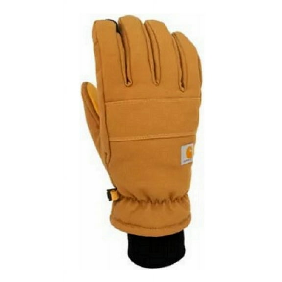 Carhartt Brown Color Large Size Knit Cuff Men's 1 Pair Insulated Leather Gloves