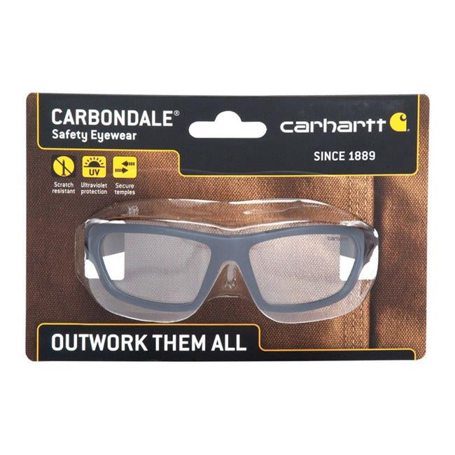 Carhartt Eyewear 2696201 Carbondale Anti-Fog Safety Glasses with Clear Lens Black Frame