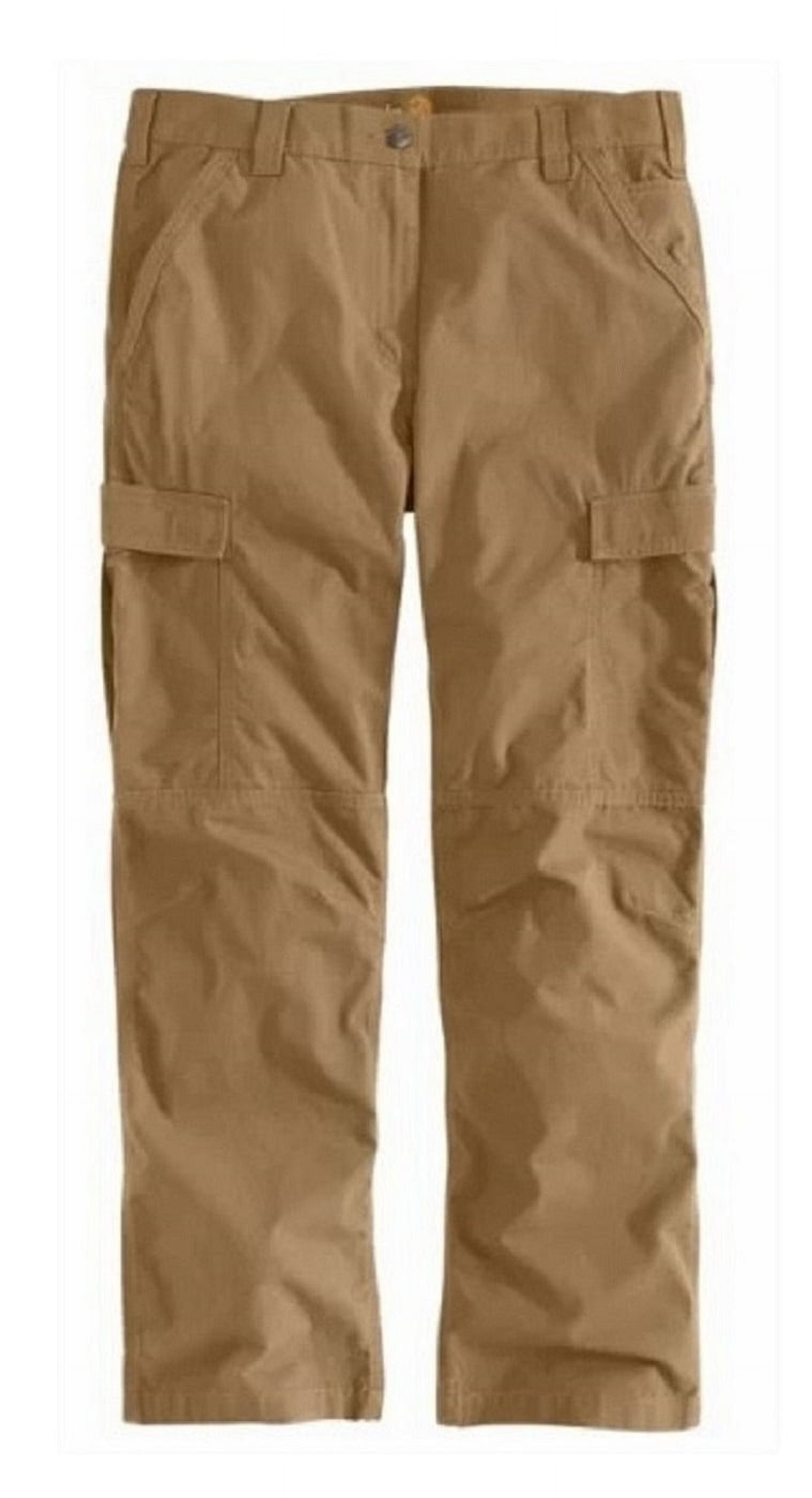 Carhartt Cargo Stretch Fit Force Men's MidRise Dark Khaki Work Pants