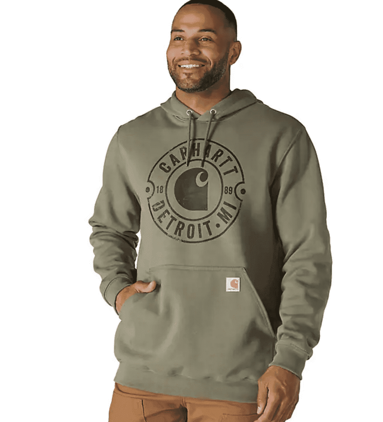 Detroit Graphic Midweight Loose Fit Hoodie, Men's Large