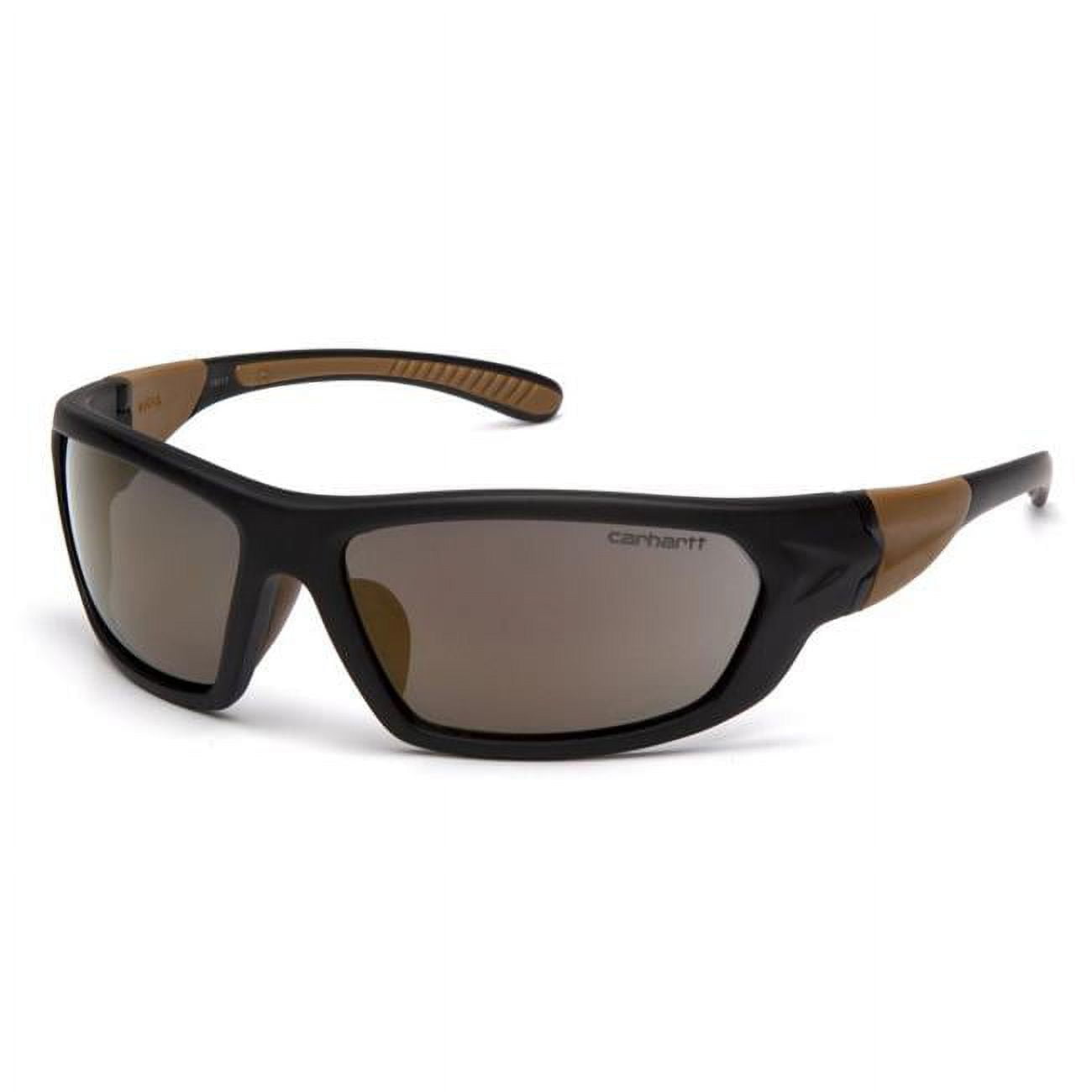Carhartt Eyewear 2625267 Carbondale Anti-Fog Safety Glasses with Antique Mirror Lens Black & Tan Frame