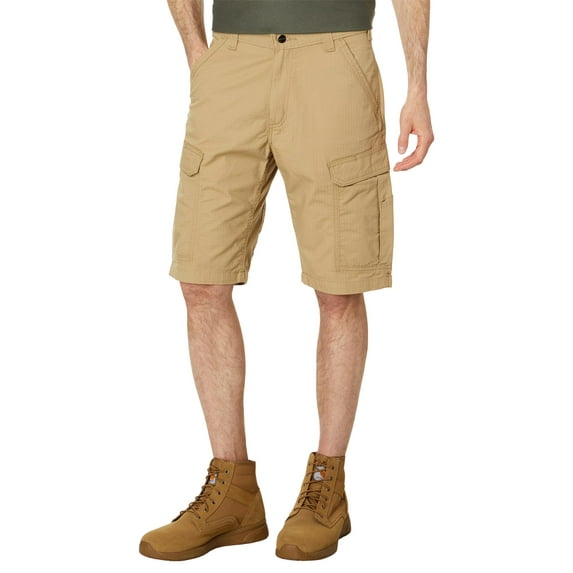 Carhartt Force Broxton Cargo Shorts (Mens, Dark Khaki, 44, 11)