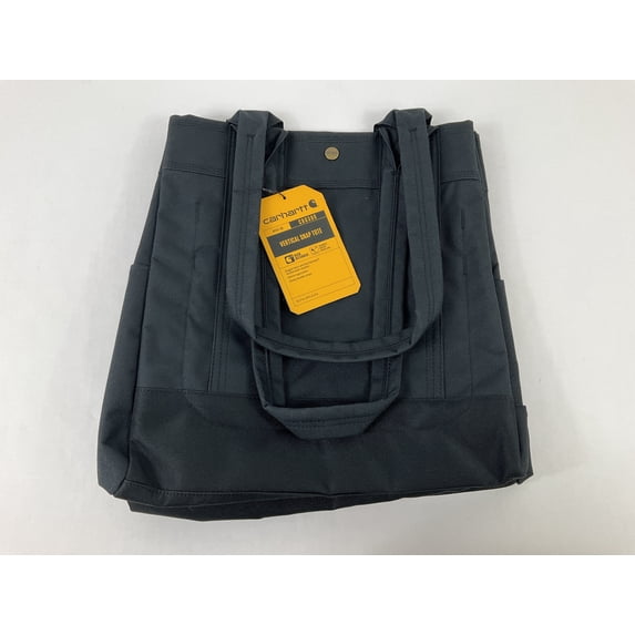 Carhartt Gear B0000380 Tote Bag Women's Black Vertical Snap Handbag JDM1283