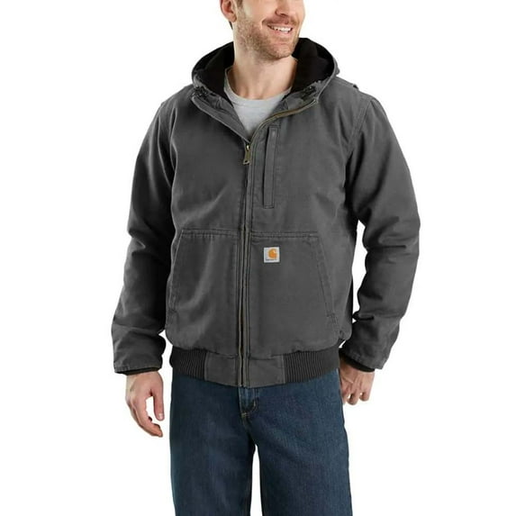 Carhartt Gravel Color Full Swing Cotton Duck Men's Activewear Jacket, Size: 2XL
