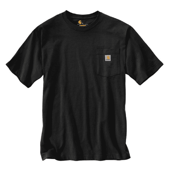 Carhartt K87-477 Men's Loose Fit Short-Sleeve Workwear Pocket T-Shirt/Black/XL