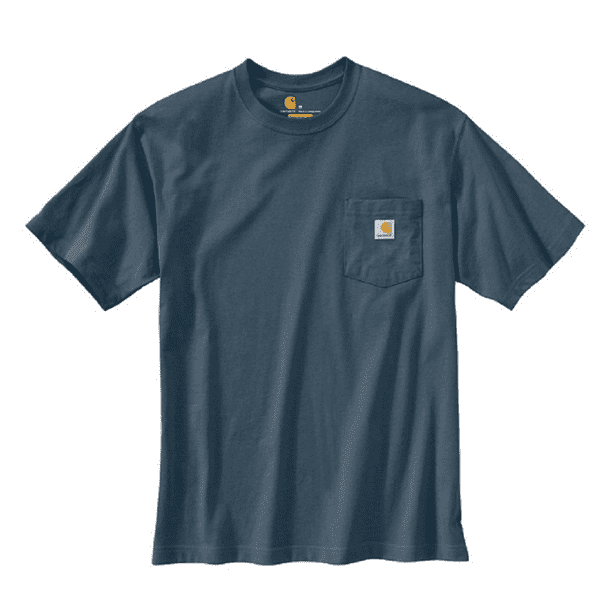 Carhartt K87-477 Short-Sleeve Workwear Pocket T-Shirt, Bluestone, Large ...