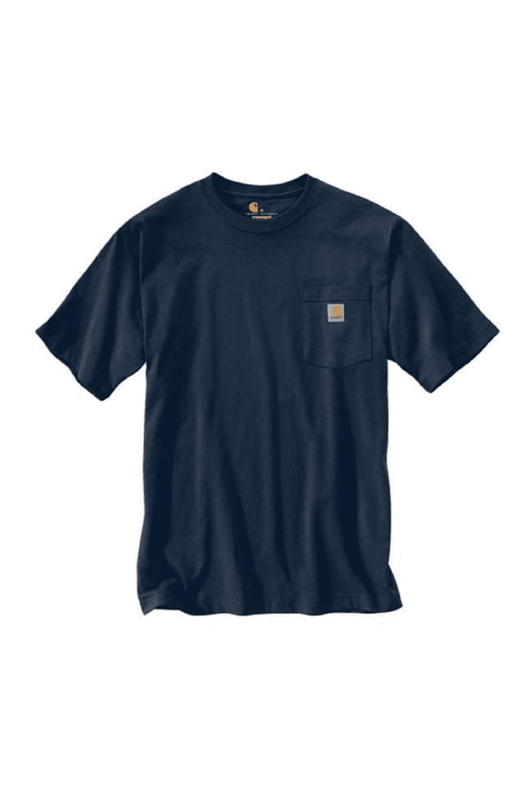 K87-477 Men's Short-Sleeve Workwear Pocket T-Shirt, Navy, Large Tall