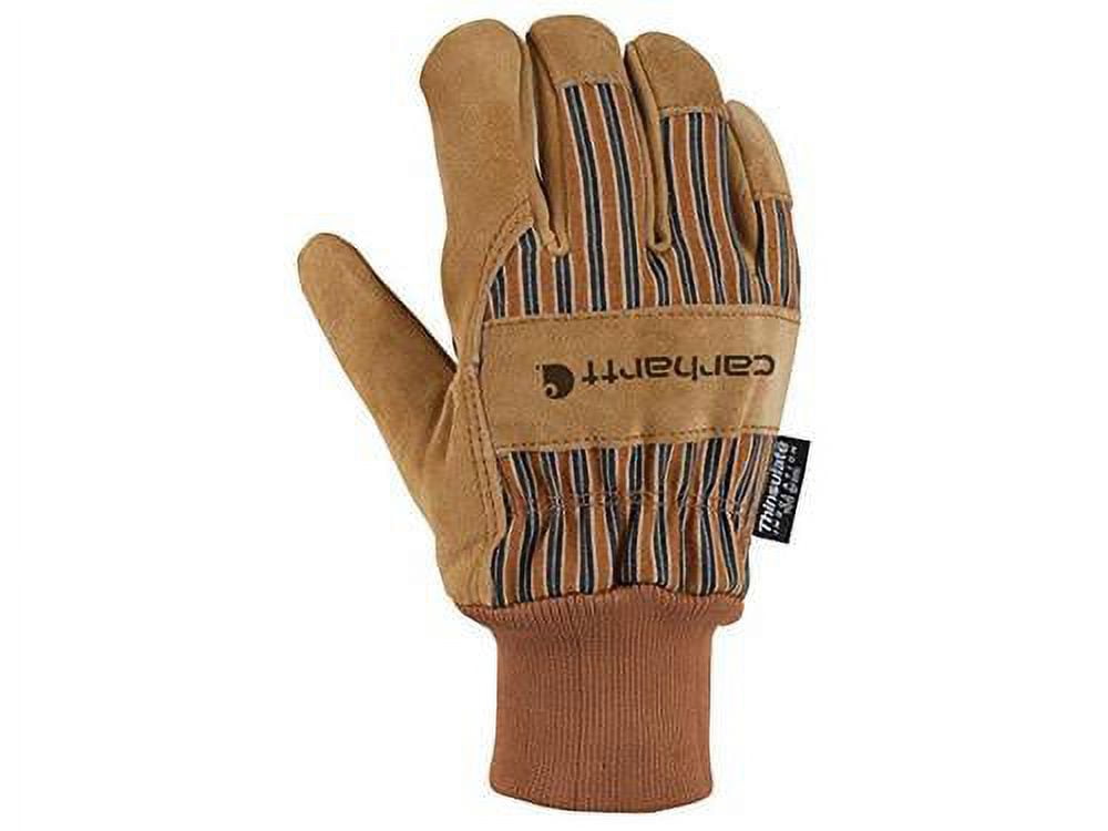 Carhartt Men s Large Winter Work Gloves Synthetic Insulated Suede Brown for Cold Weather Outdoor Walmart