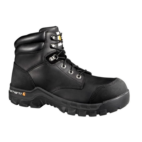 Carhartt Men's 6" Rugged Flex Waterproof Work Boot Composite Toe Black 12 D(M) US