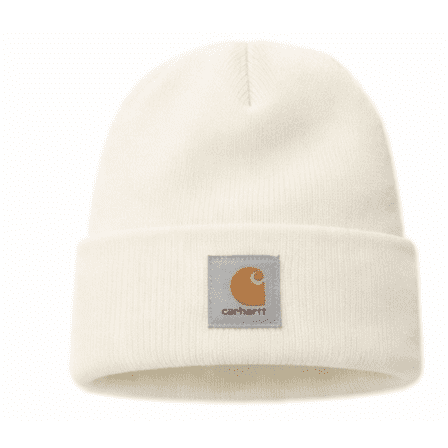 Carhartt Knit Cuffed Beanie, Deep Winter White, One Size