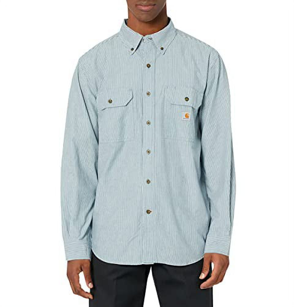 Carhartt Men's Big & Tall Loose Fit Midweight Chambray Long-Sleeve