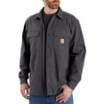 thumbnail image 1 of Carhartt Men's Canvas Fleece Lined Shirt Jacket (Shadow, S), 1 of 1