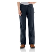 Carhartt Mens FR Loose Straight Canvas Pants, Dark Navy, 12x30