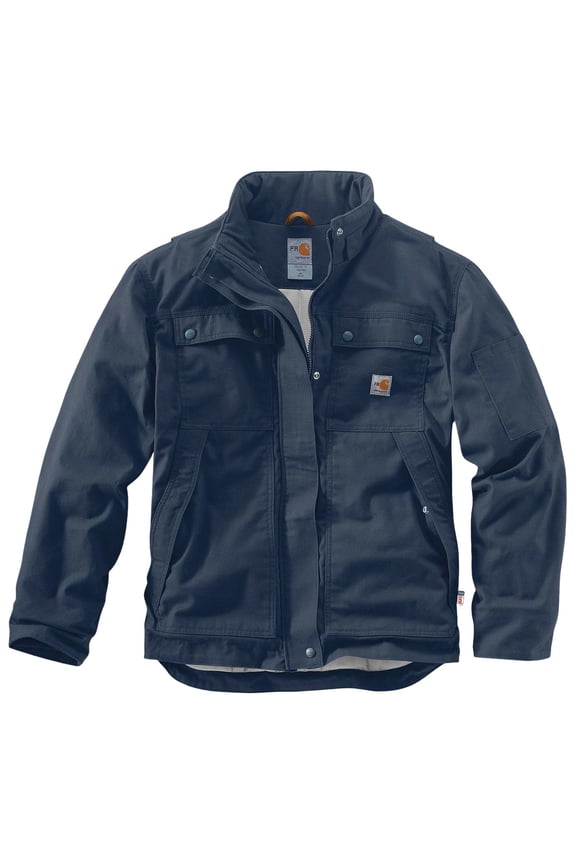 Men's Flame Resistant Full Swing Quick Duck Coat Big And Tall Navy XX-Large Tall