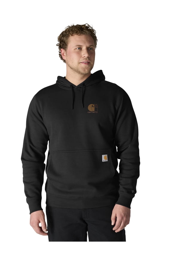 Men's Force Relaxed Fit Lightweight Logo Graphic Sweatshirt, Black, X-Large