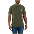 thumbnail image 1 of Carhartt Men's Force Relaxed Fit Midweight Short Sleeve Pocket T-Shirt Big Green 3X, 1 of 1