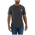 thumbnail image 1 of Carhartt Men's Force Relaxed Fit Midweight Short Sleeve Pocket T-Shirt Tall Grey X-Large Tall, 1 of 1