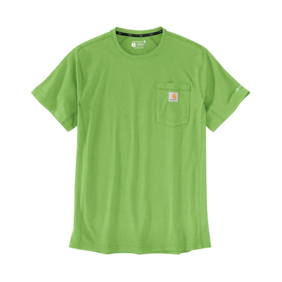 Carhartt Men's Force Relaxed Midweight Logo Pocket Work T-Shirt Bright Green Small