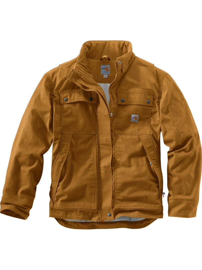 Carhartt Men's Fr Full Swing Quick Duck Work Coat Brown Medium