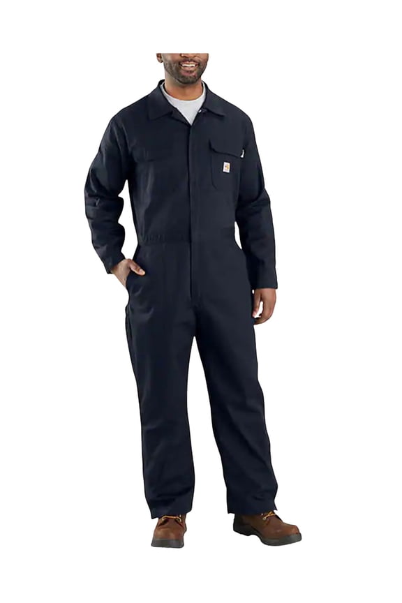 Men's Fr Loose Fit Twill Coveralls Big Navy 3XL REG
