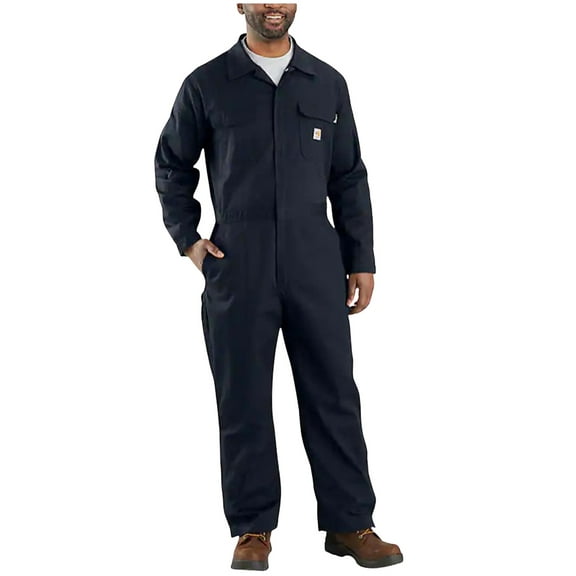 Carhartt Men's Fr Loose Fit Twill Coveralls Big Navy 4XL REG