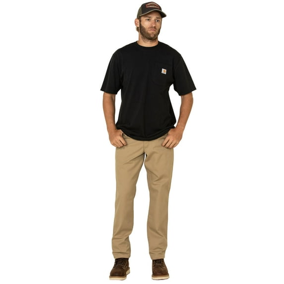 Carhartt Men's Fr Rugged Flex Relaxed Canvas Work Pants Beige/Khaki 42W x 34L